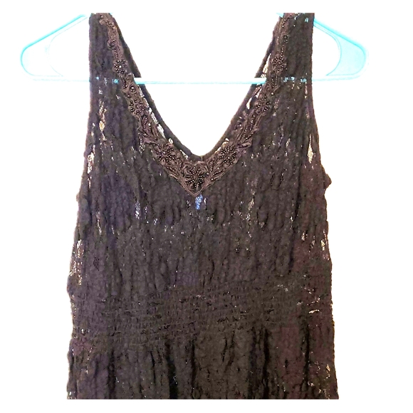 Free People Dresses & Skirts - FREE PEOPLE Women's Black lace Dress Size Medium